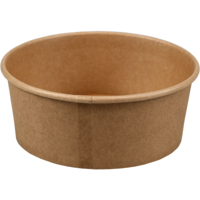 Kraft/PE Saladebowl 1000ml/15cmØ x 7,3cm, verpakt per 300 stuks