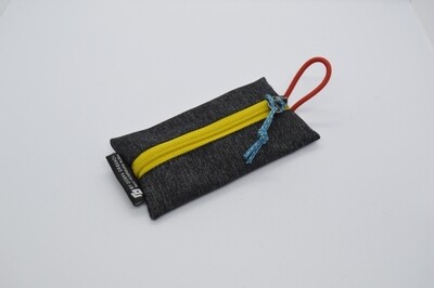Fabric Key Wallet серый меланж/желтый