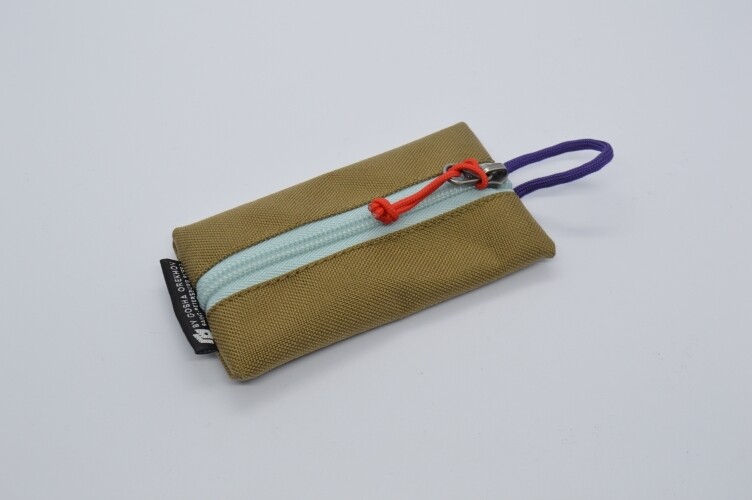 Fabric Key Wallet светло-коричневый/светло-голубой