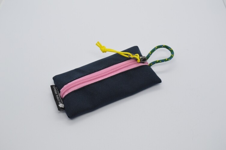 Fabric Key Wallet темно-синий/розовый