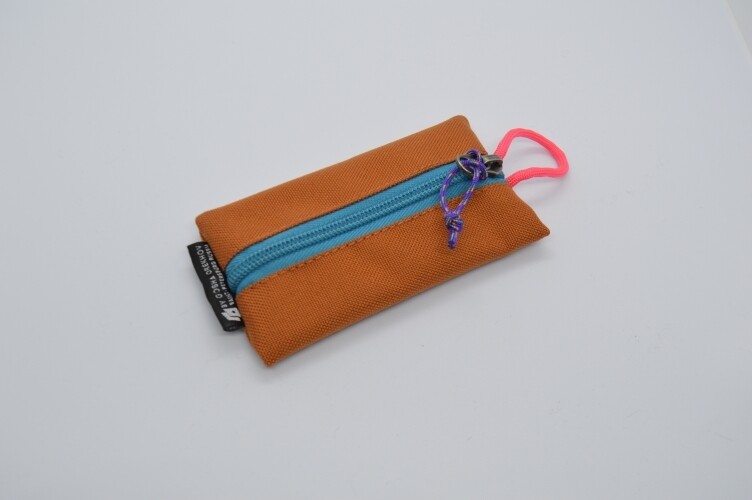 Fabric Key Wallet рыжий/голубой
