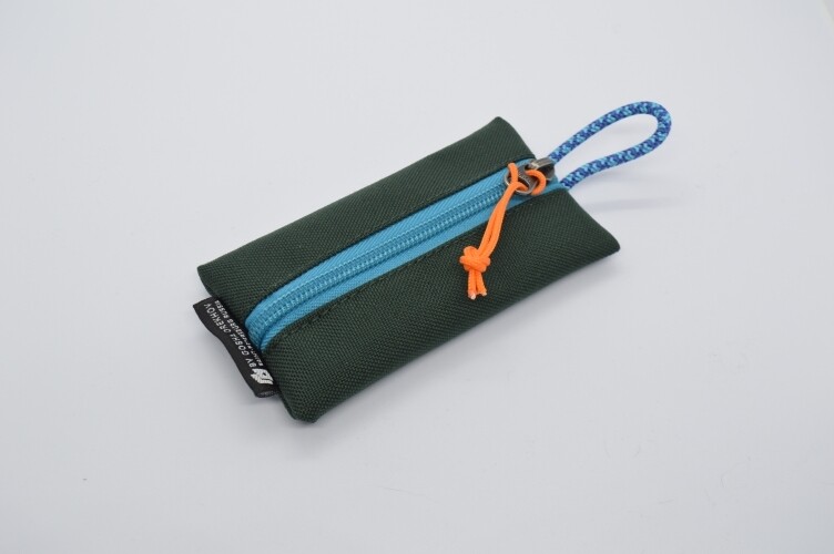 Fabric Key Wallet темно-зеленый/голубой
