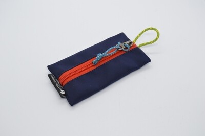 Fabric Key Wallet темно-синий/красный морковный