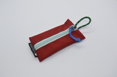 Fabric Key Wallet темный алый/светло-голубой