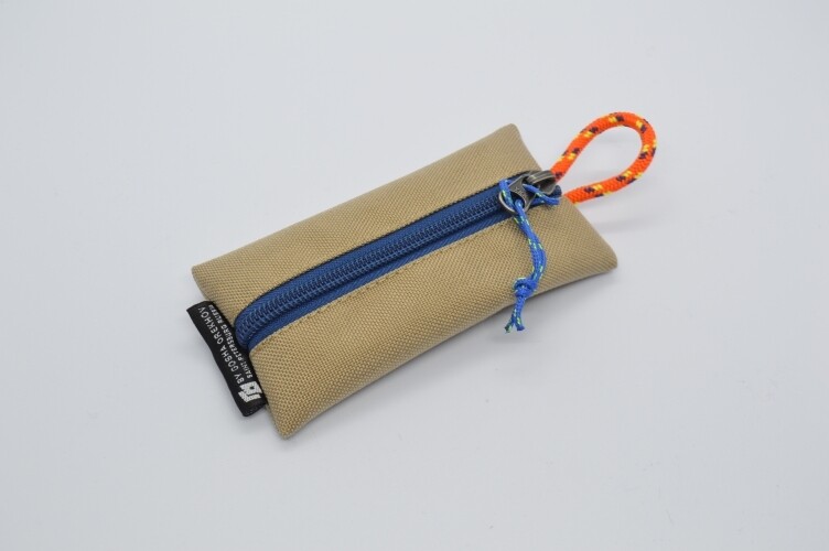 Fabric Key Wallet бежевый/синий