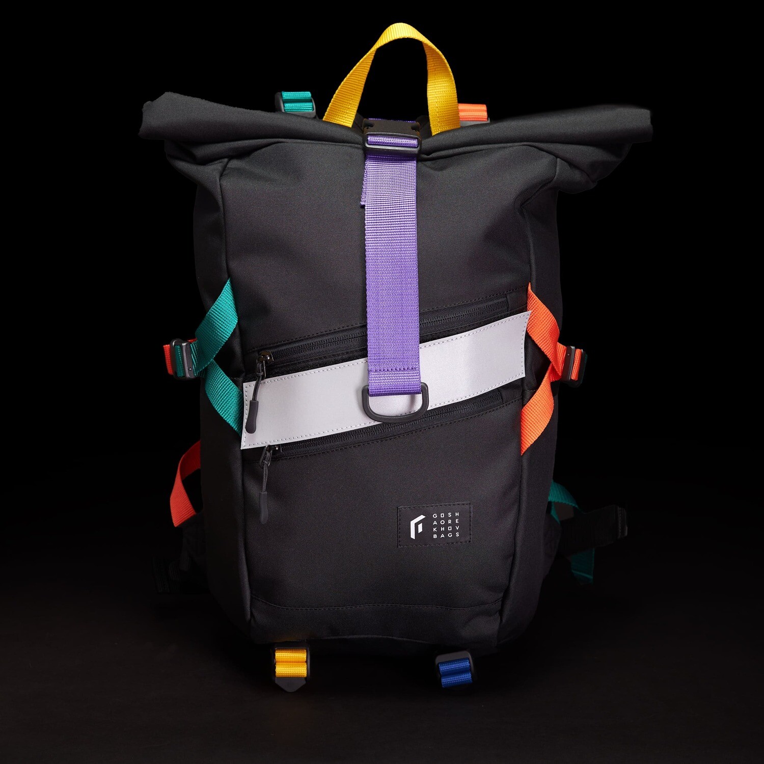 Рюкзак Technic Rolltop M черный/цветной