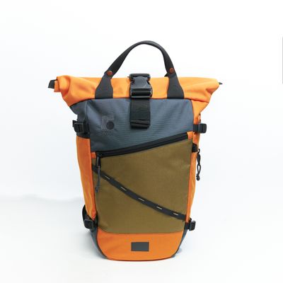 Рюкзак Rolltop Grubo 500 оранжевый/песочный/темно-серый