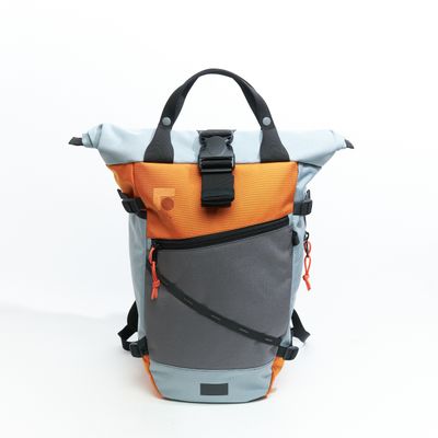 Рюкзак Rolltop Grubo 500 светло-серый/серый/оранжевый