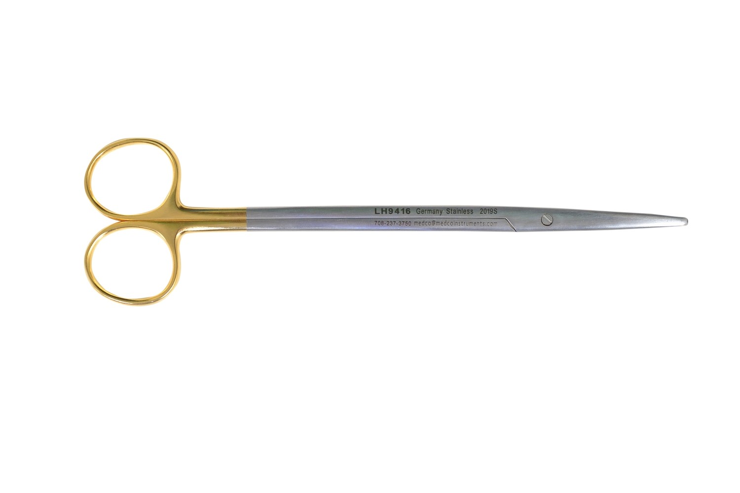 LEFT HAND METZENBAUM SCISSORS 7&quot; Straight TC BLADES SUPER CUT
