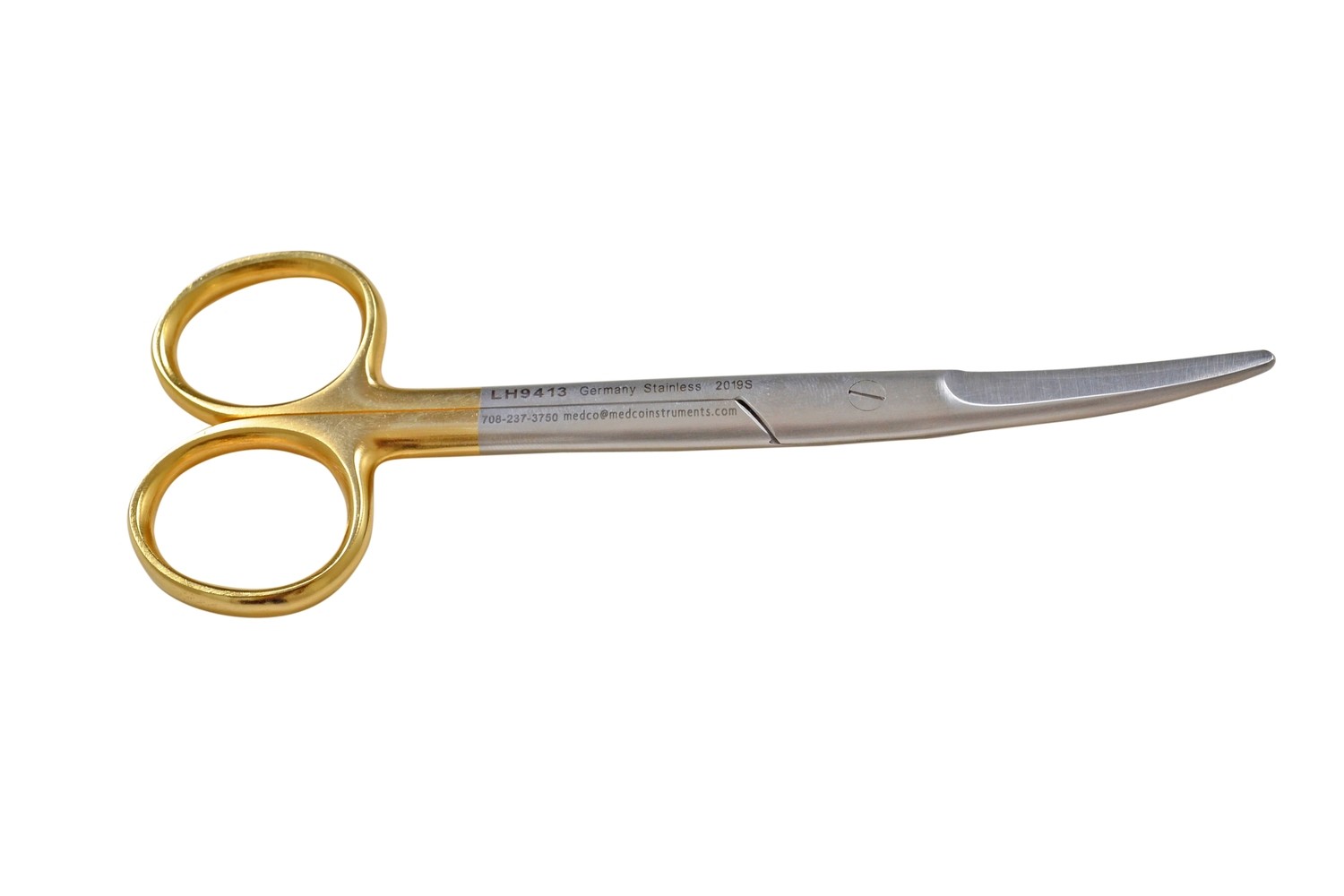 LEFT HAND Mayo Scissors 5½&quot; TC Curved Super Cut