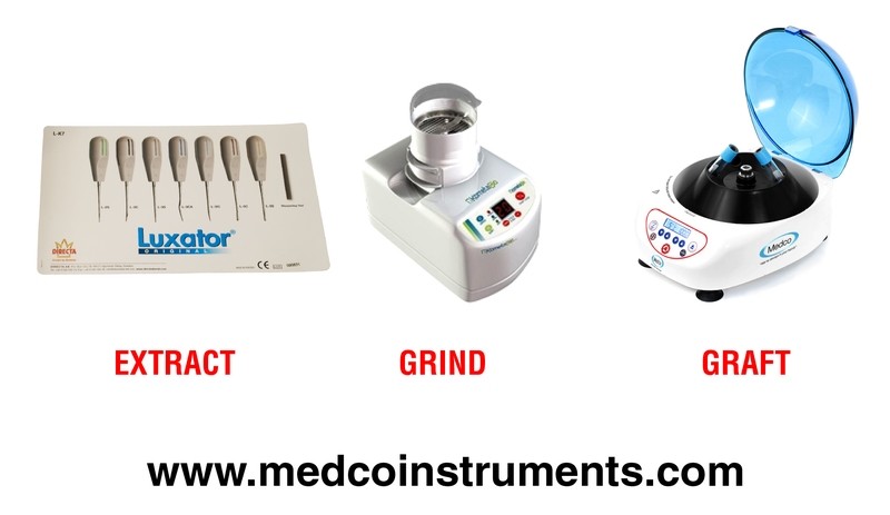 7 Pc Luxators - Dentin Grinder - Centrifuge