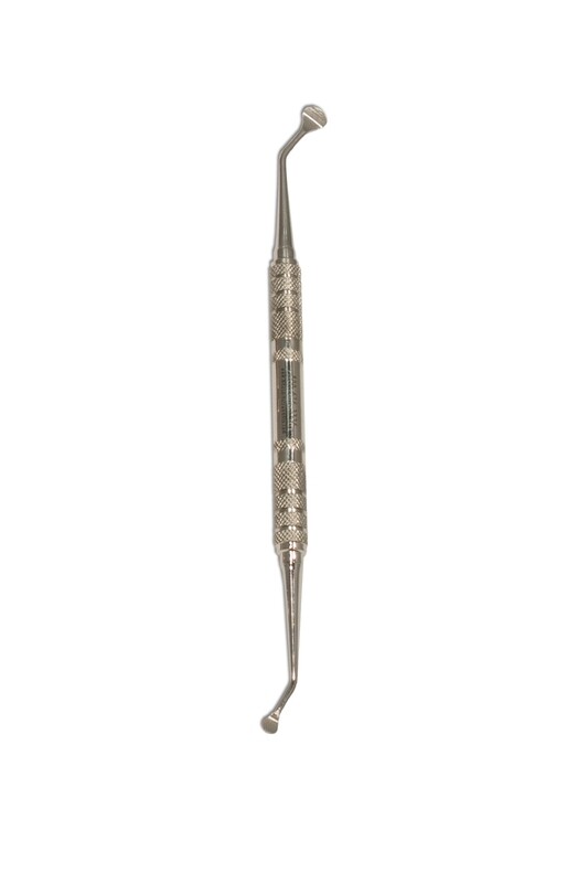 MicroLite MOLT 2-4 Bone Curette  Angled DE 6½&quot; 10mm Round Handle