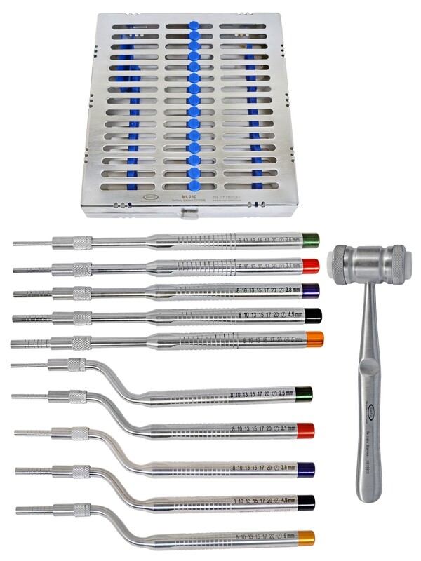 Sinus Lift Osteotome Kit Straight and Offset Concave