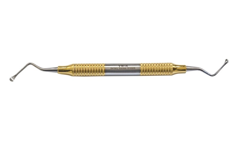 Molt #9 Curette Serrated D/E Gold Plated