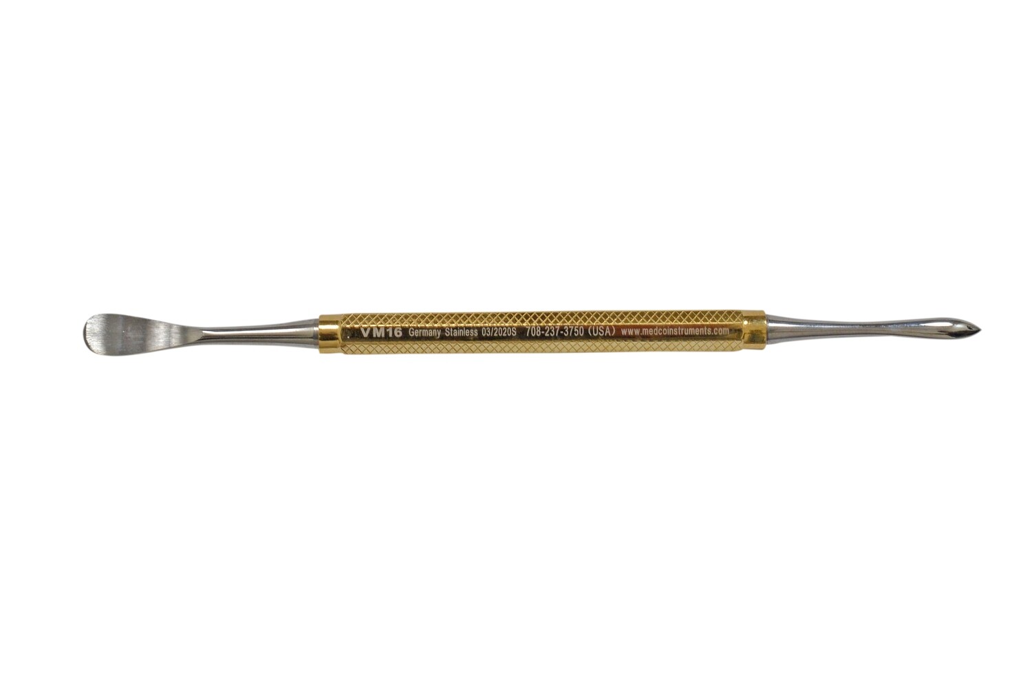 Molt #9 Periosteal Elevator D/E with Markings Gold Plated