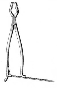 Kern Bone Holding Forceps w/ rachet Medium 8&quot; German Stainless