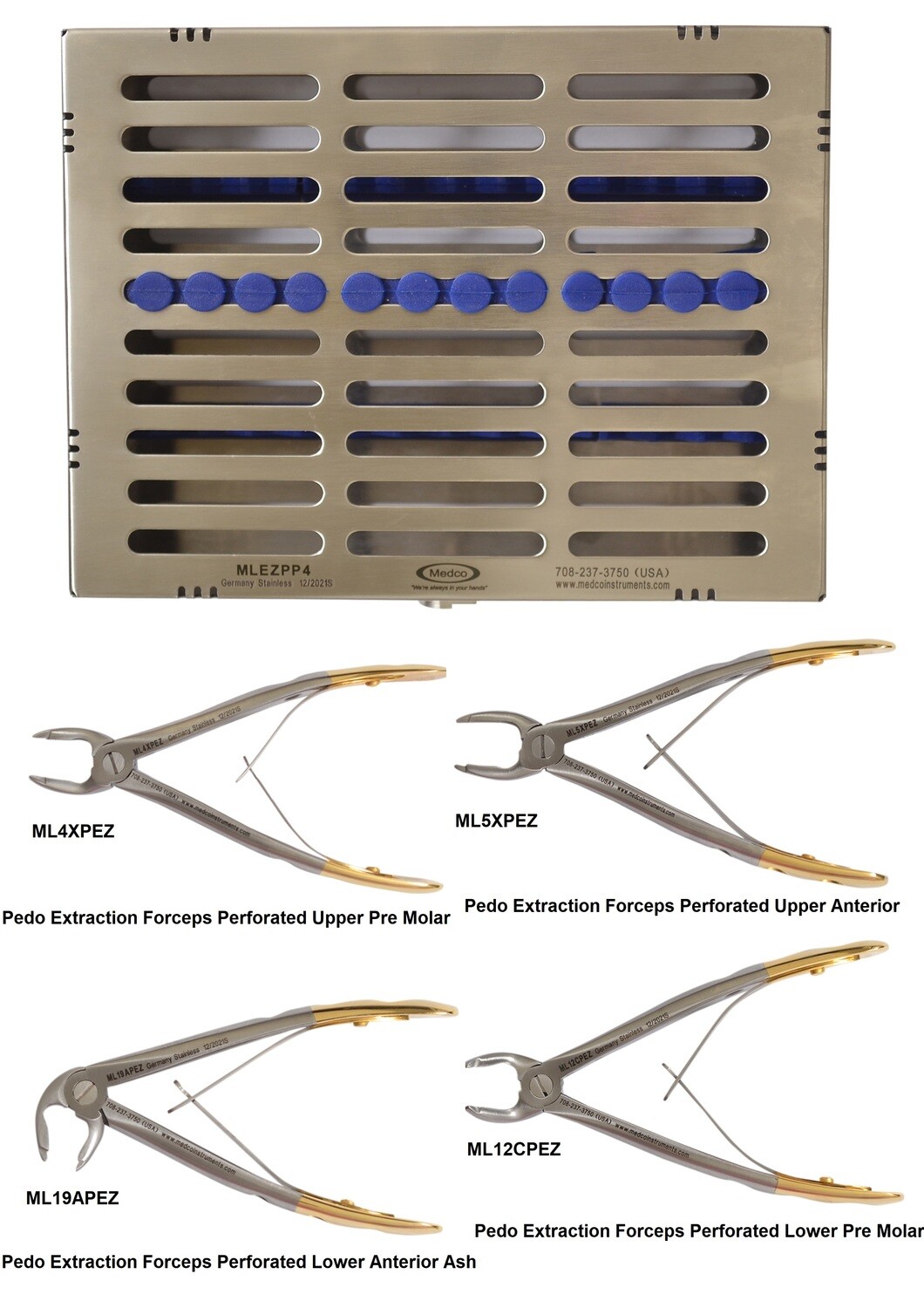 Pedo EZ Grip Tips Extraction Kit with Metal Case