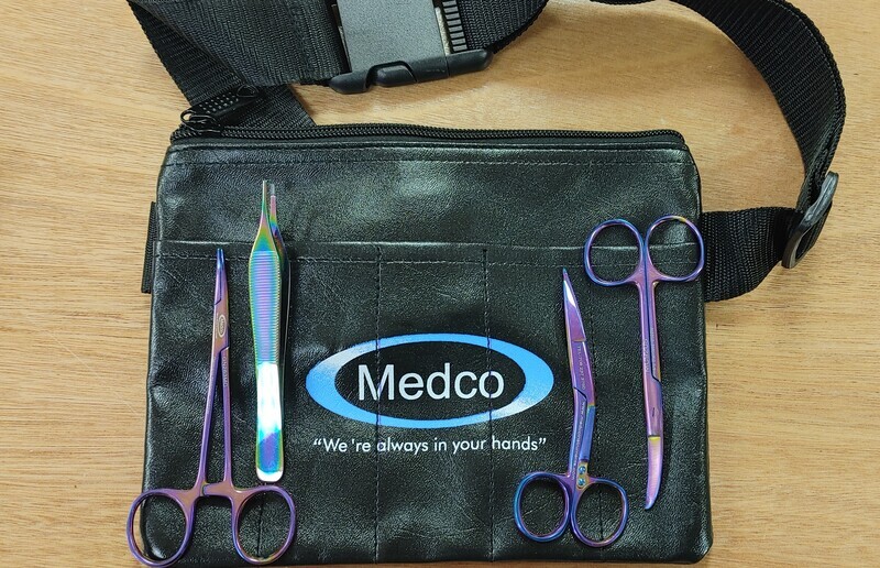 Veterinary Technician Pack with Leather Pouch