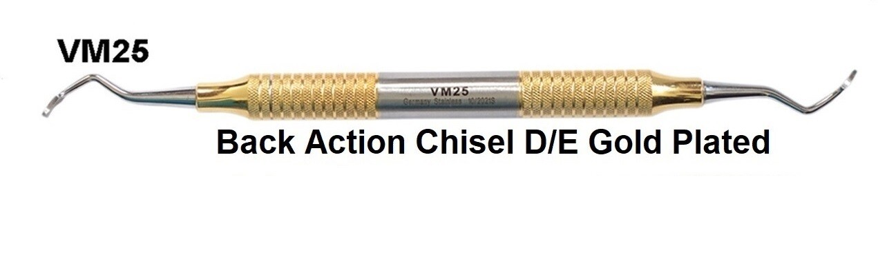Back Action Chisel D/E Gold Plated