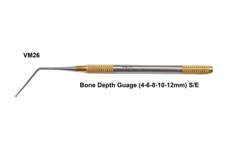 Bone Depth Guage ( 4-6-8-10-12mm ) with Markings