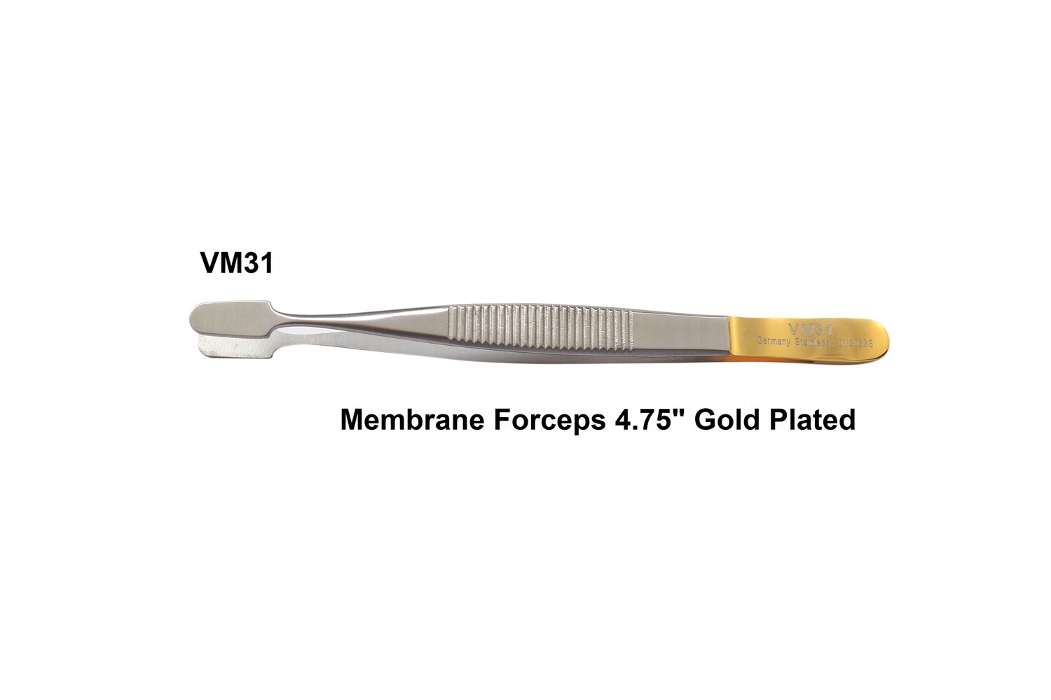 Membrane Forceps 4¾&quot; Gold Plated