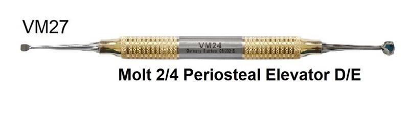 Molt 2/4 Periosteal Elevator D/E Gold Plated