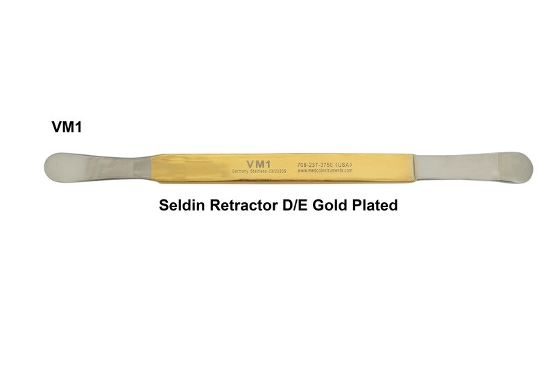 Seldin Retractor D/E Gold Plated
