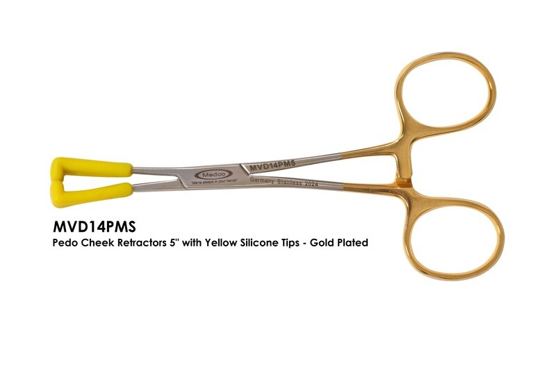 Pedo Cheek &amp; Lip Retractor 5&quot; Yellow Silicone Tips God Handles