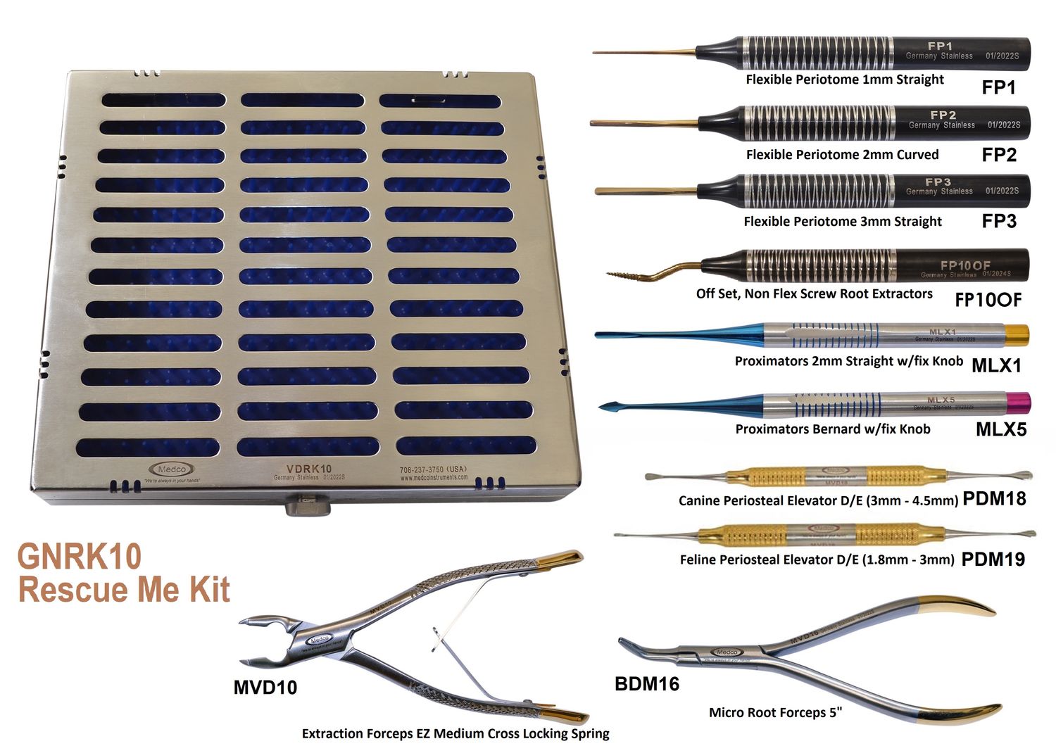 Rescue Me Kit with Sterile Cassette set of 10.
