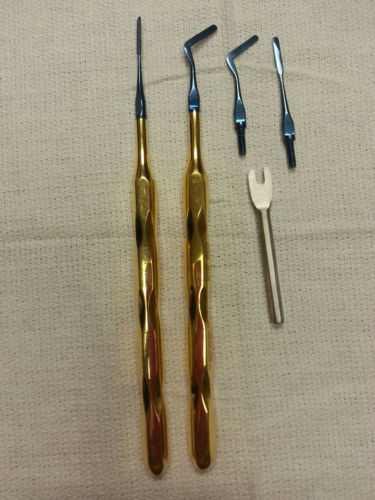 Periotome Set Blue Nitrate Blades  of 4 PDL Remover w / Case
