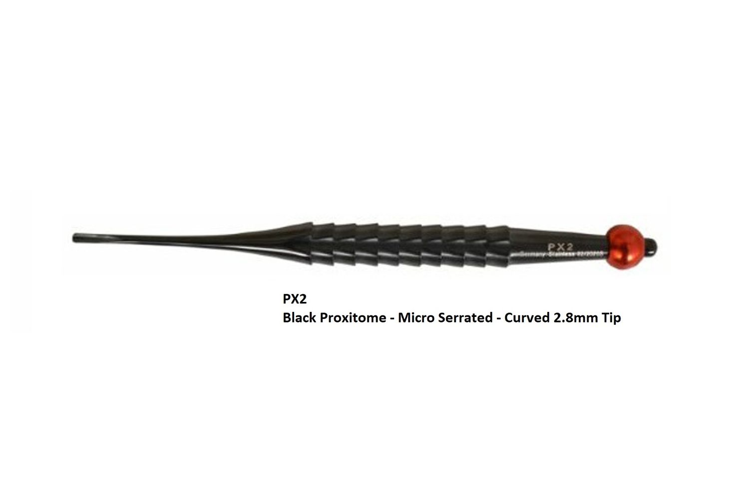 Black Proxitome Micro 2.8mm Curved Serrated Tip