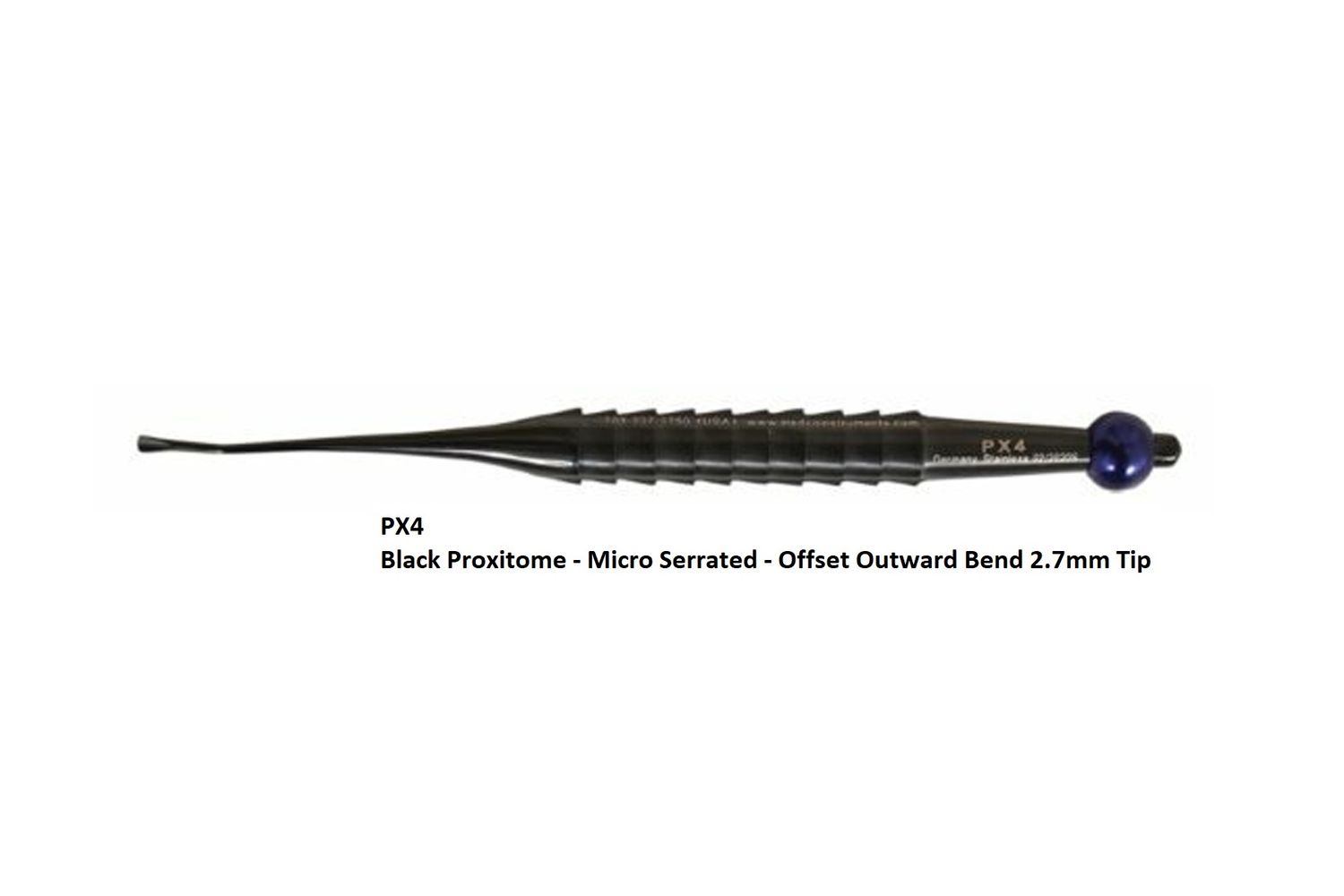Black Proxitome Micro 2.7mm Serrated Outward Bend Tip