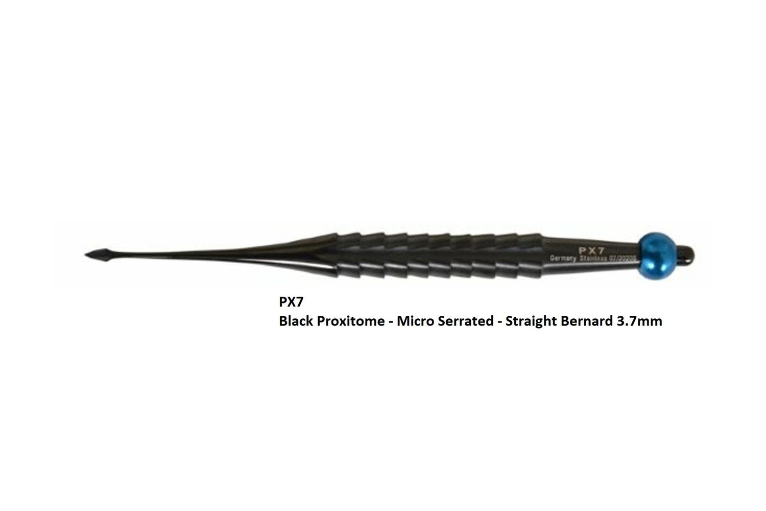 Black Proxitome Micro 3.7mm Bernard Serrated Straight
