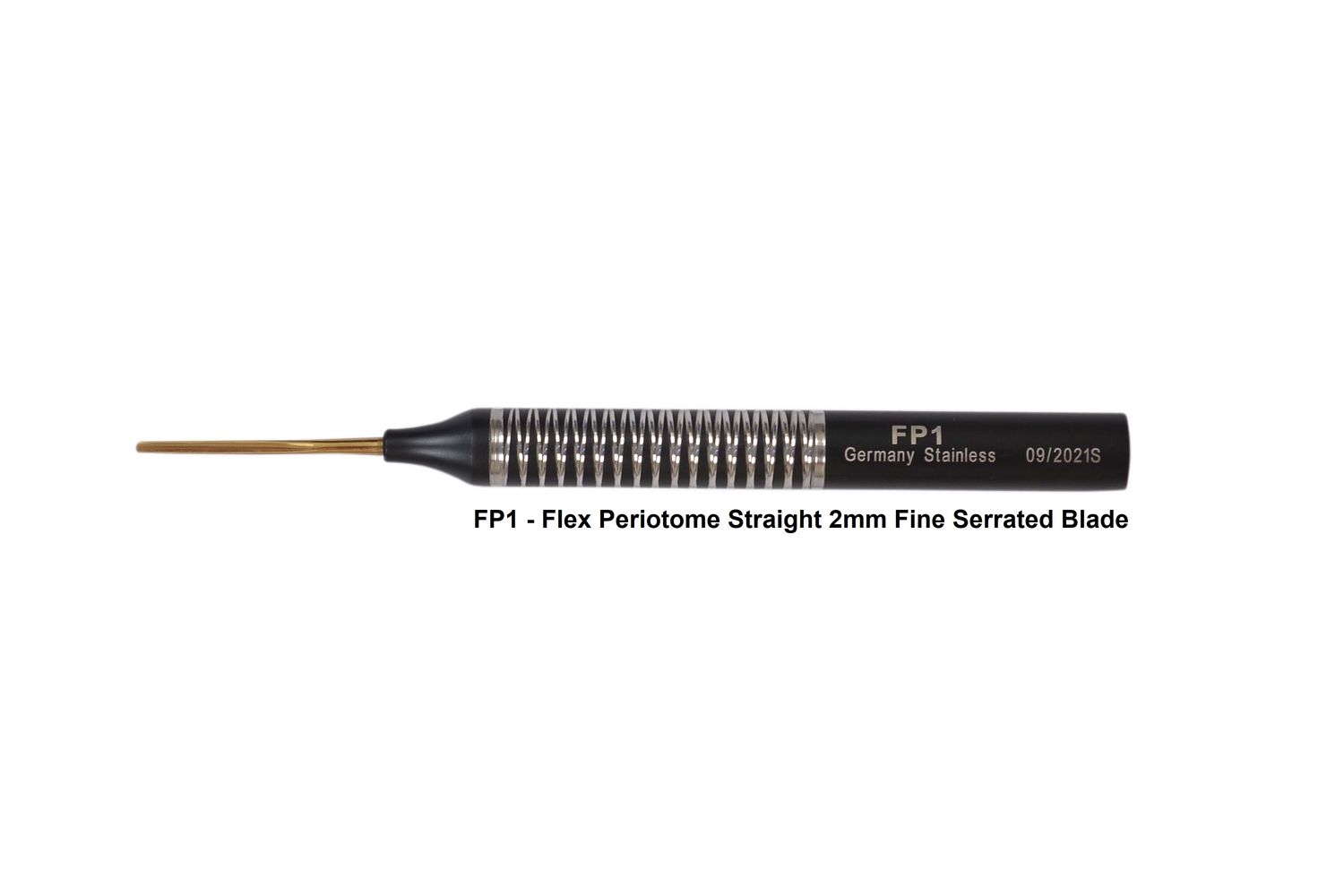 FLEX PERIOTOME Black with Gold Flex Blade 2mm Straight