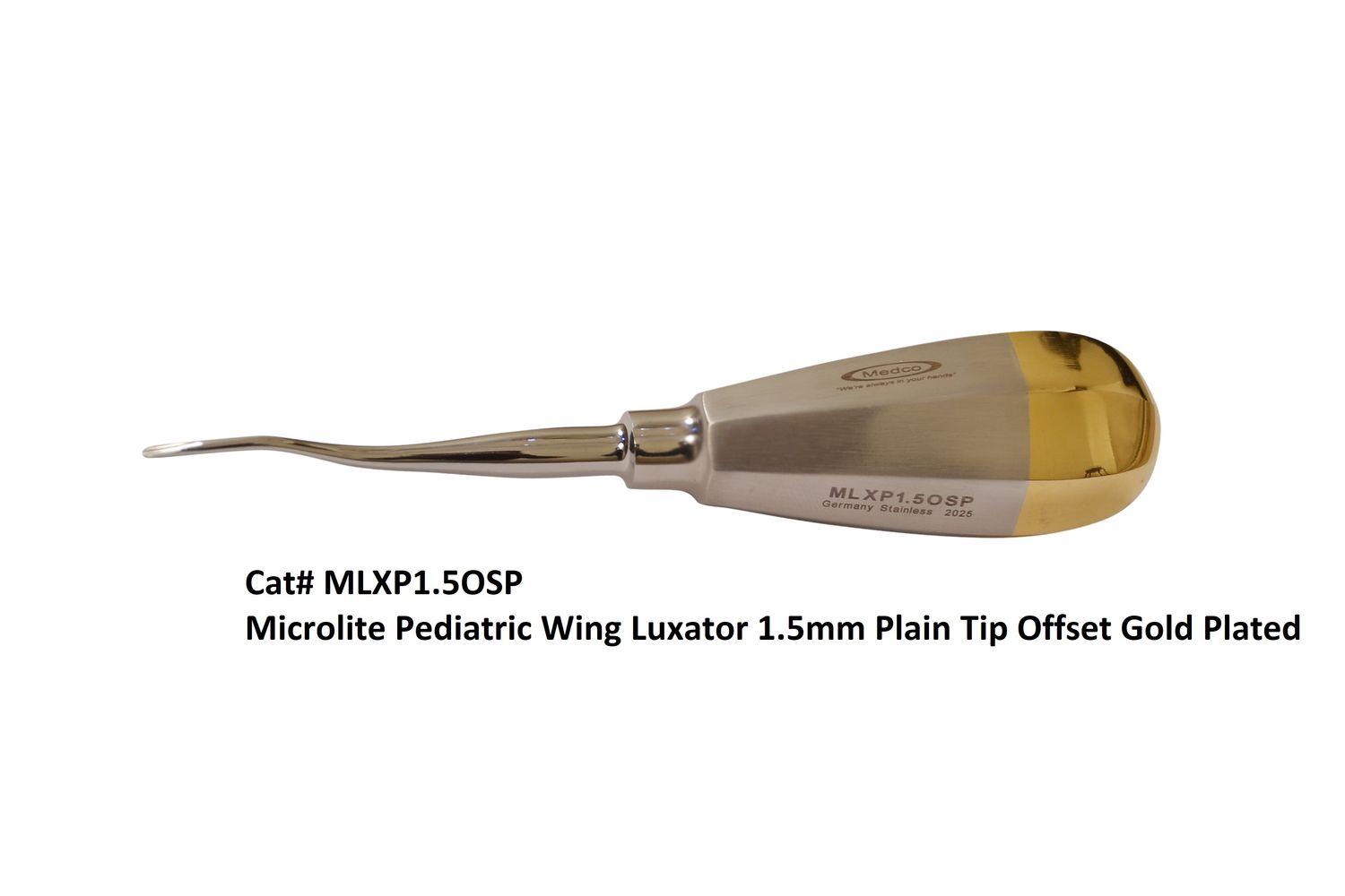Pedo Wing Luxating Elevator 1.5mm Off-set Plain Tip