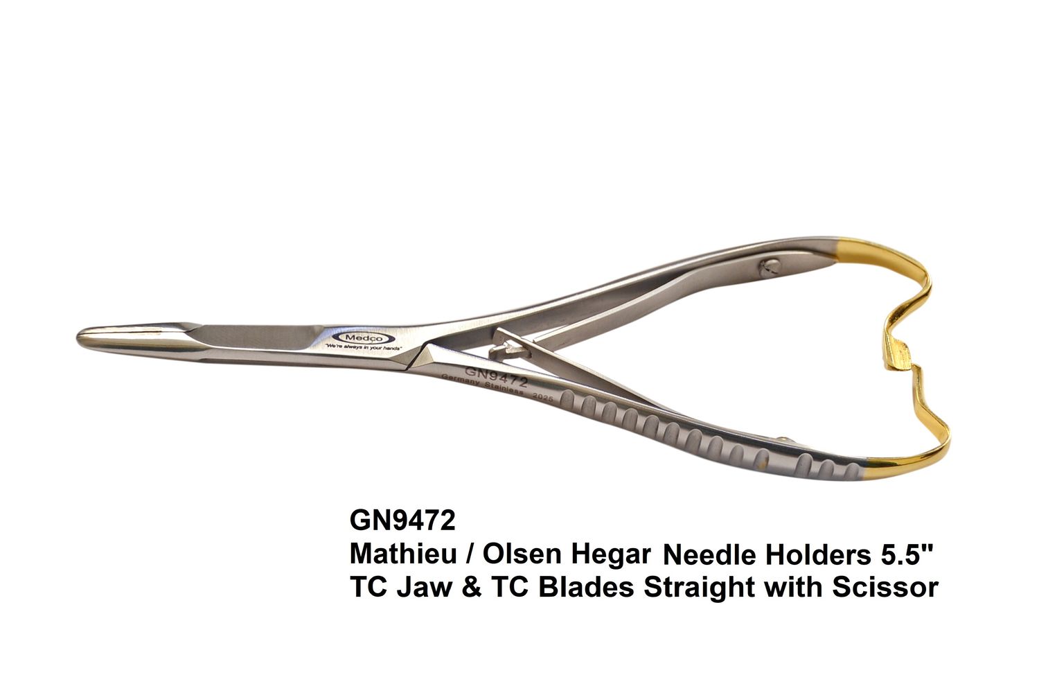 Mathieu Olsen Hegar Needle Holder 5.5&quot; TC Straight