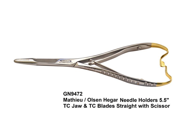 Mathieu Olsen Hegar Needle Holder 5.5&quot; TC Straight