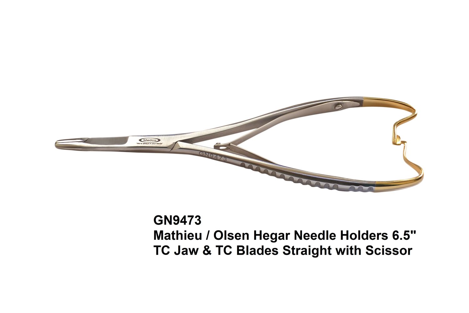 Mathieu Olsen Hegar Needle Holder 6,5&quot; TC Straight