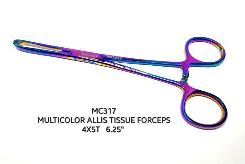 Allis Tissue Forceps 4x5T Multicolor 6¼&quot;