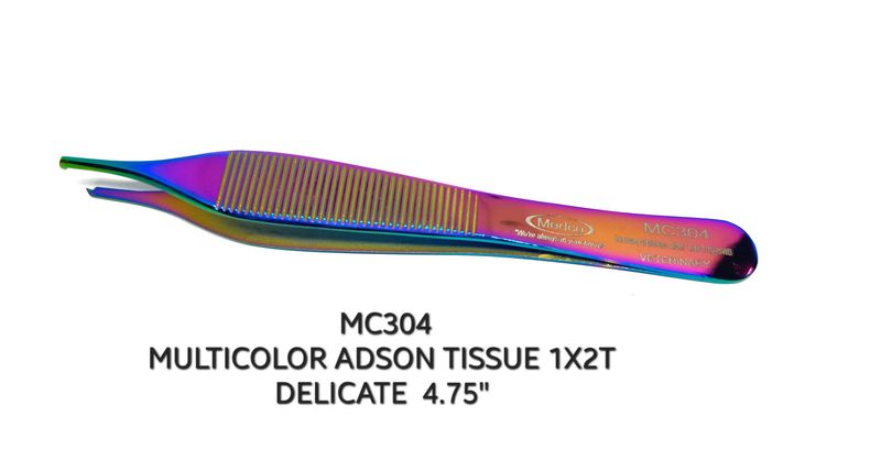 Adson Tissue Forceps 1x2T Multicolor