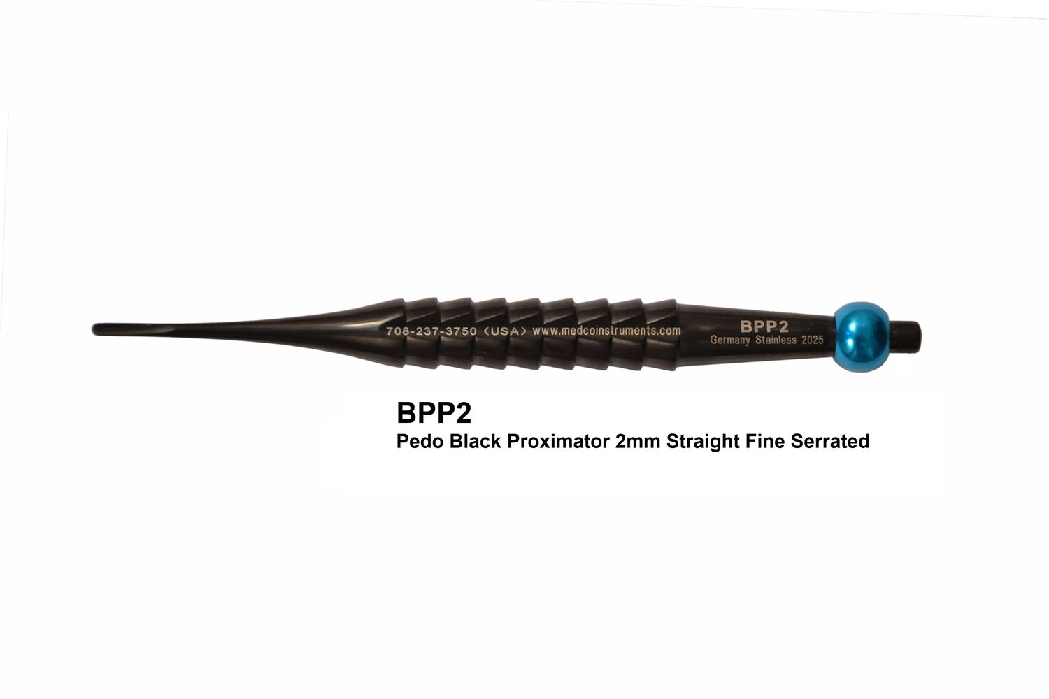 Pedo Black Proximator 2mm Straight Fine Serrated