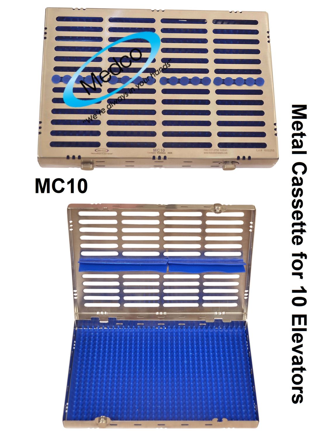 Metal Cassette Matt Finish w/Silcon Matt holds 10-Elevators