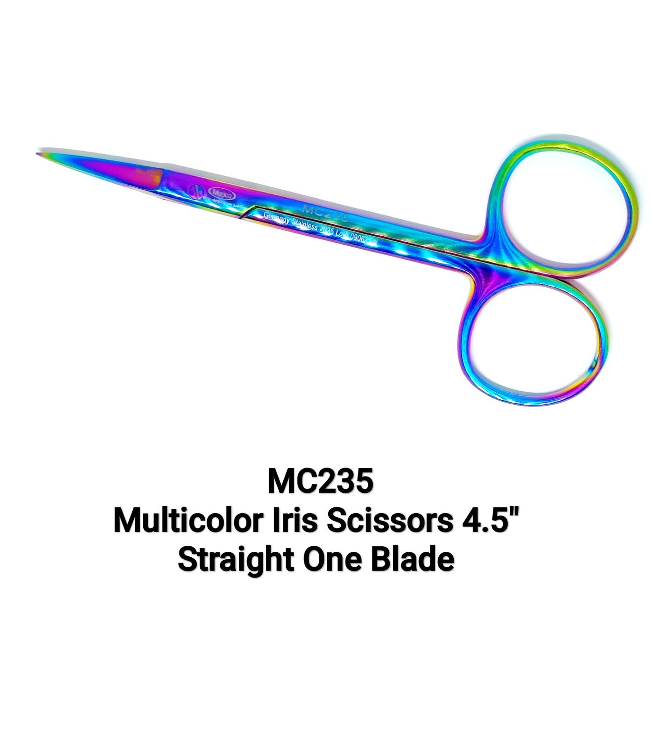 Multicolor Iris Scissors 4½&quot; Straight
