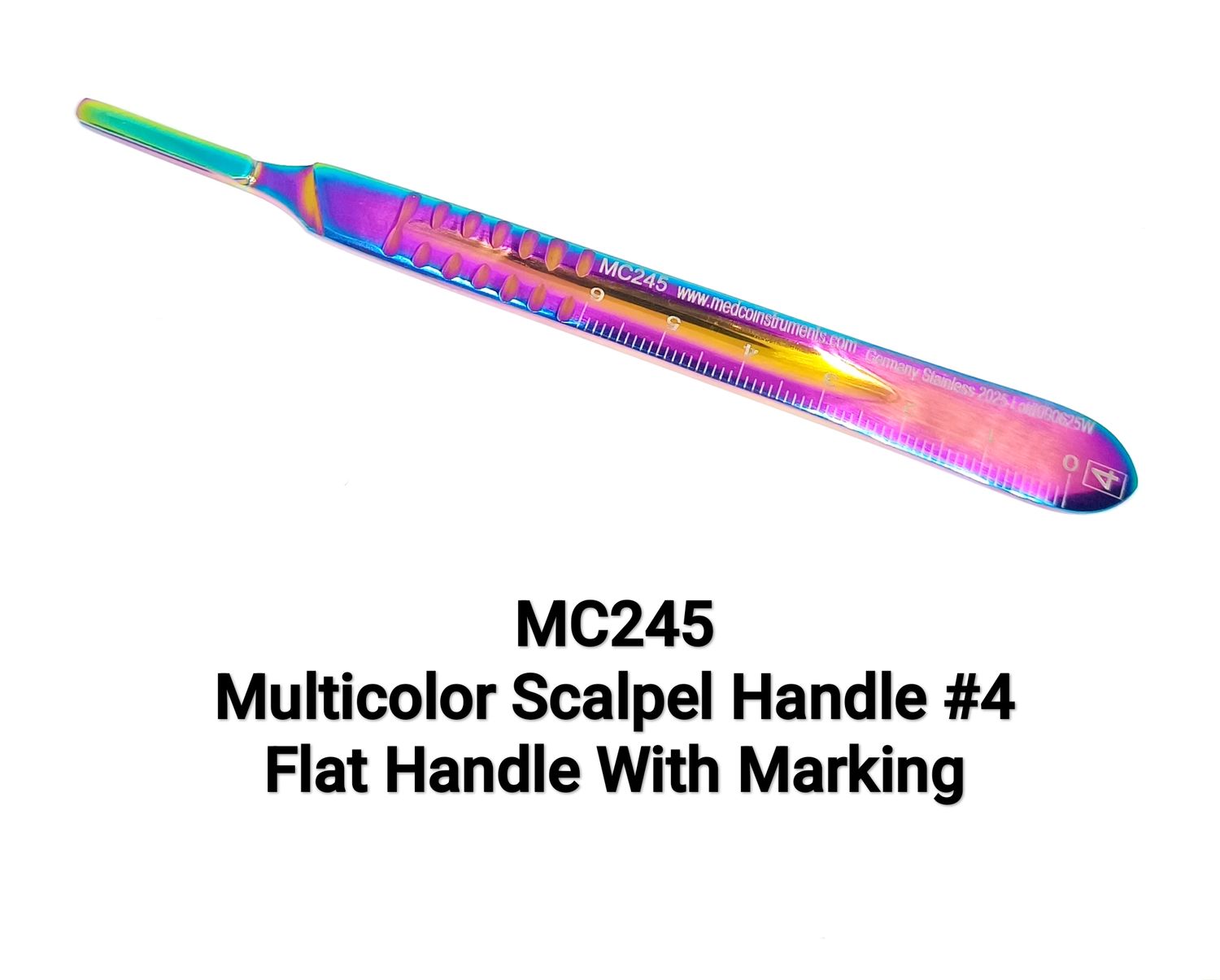 Multicolor Scalpel Handle #4 with Markings