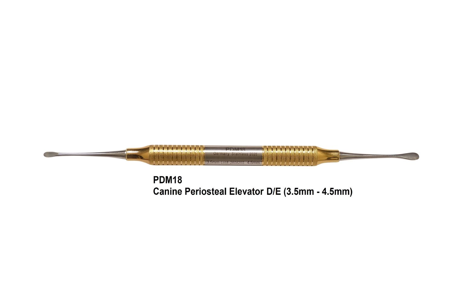 Canine Peiosteal Elevator D/E 3.5mm 0 4.5mm