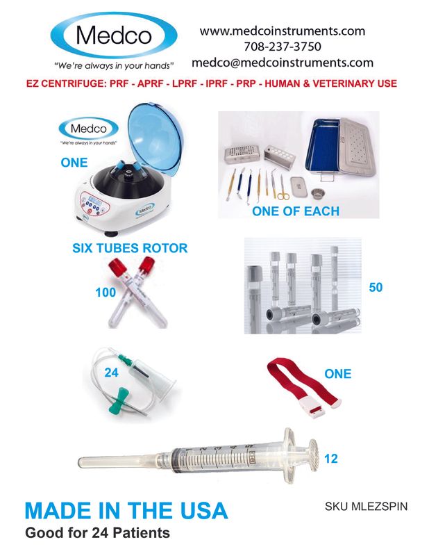 EZ SPIN CENTRIFUGE STARTER PACKAGE  - 110V - MADE IN USA