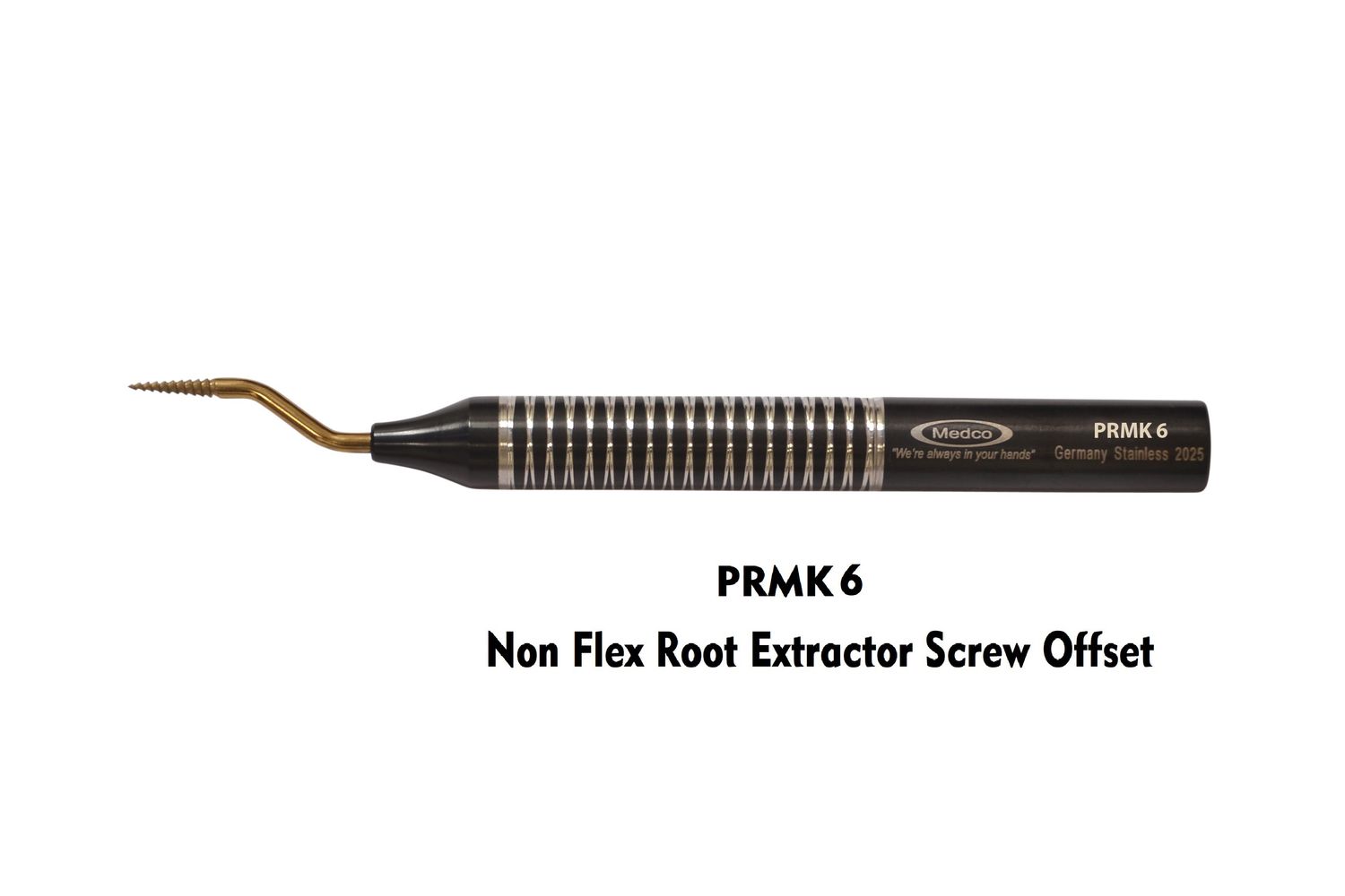 Non-Flex Root Extractor Screw Tip Offset