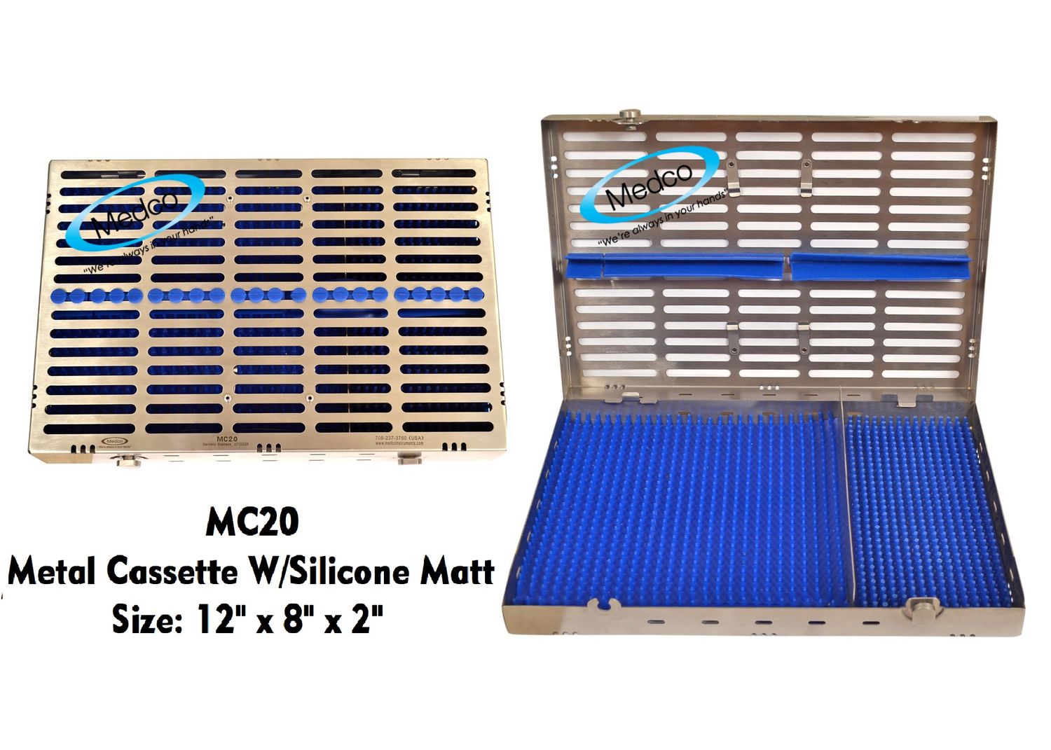 Oral Surgery Metal Cassette Holds 20/24 instruments