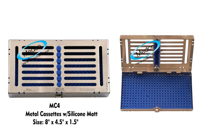 Metal Cassette / 4 Adult Extraction Forceps