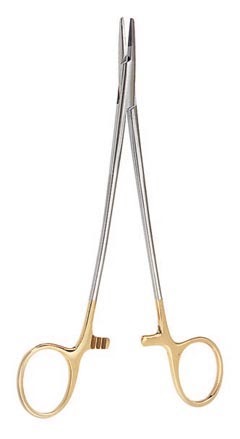CRILE-WOOD Needle Holder 7&quot;  Straight Tungsten Carbide Jaws